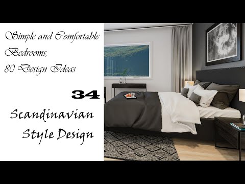 Simple and Comfortable Bedrooms / 80 Design Ideas | Scandinavian Style Design #34