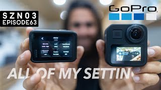 All of my GOPRO SETTINGS for SKIING!
