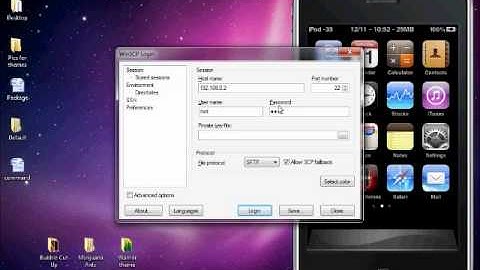 How to use Winscp to put themes on your itouch
