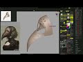 zbrushing character from pinterest
