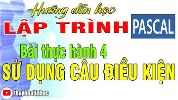 [TIN HỌC 8] Bài thực hành 4: Sử dụng câu điều kiện (Pascal)