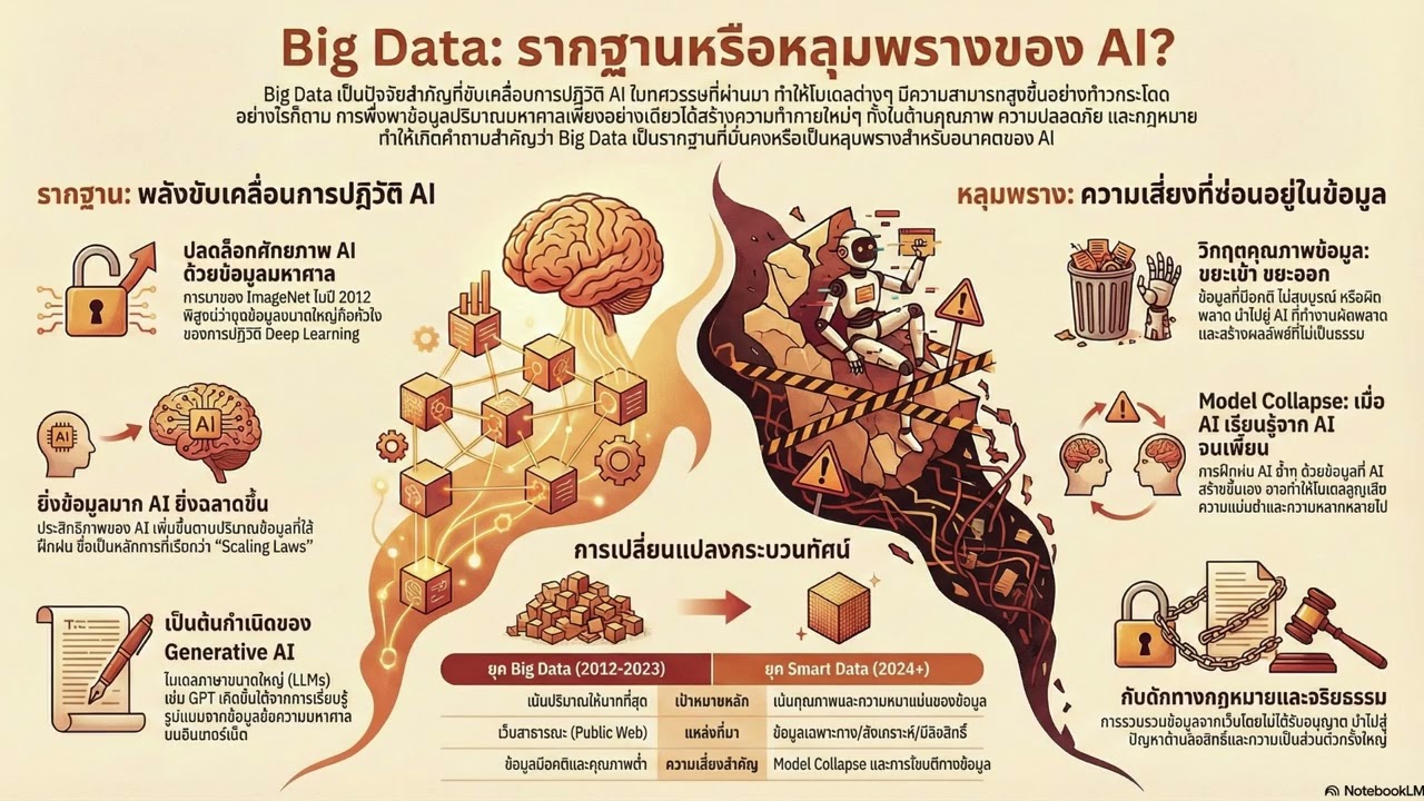 ดีเบต Big Data รากฐาน AI หรือหลุมพรางที่สร้างขยะข้อมูลมหาศาล?