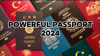 Top 10 Most Powerful Passport In The World 2024 #PassportRanking #Top10Passports