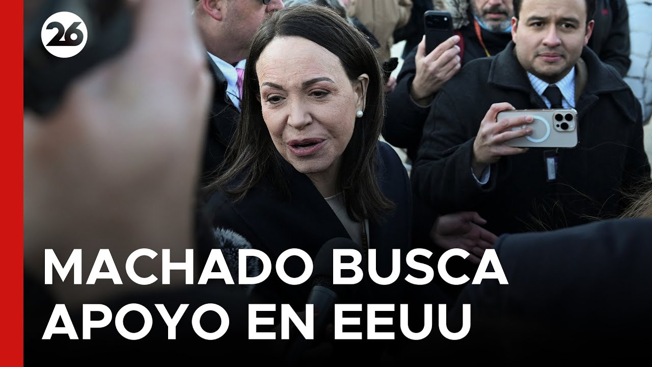 🚨 María Corina Machado en busca de apoyo en EEUU