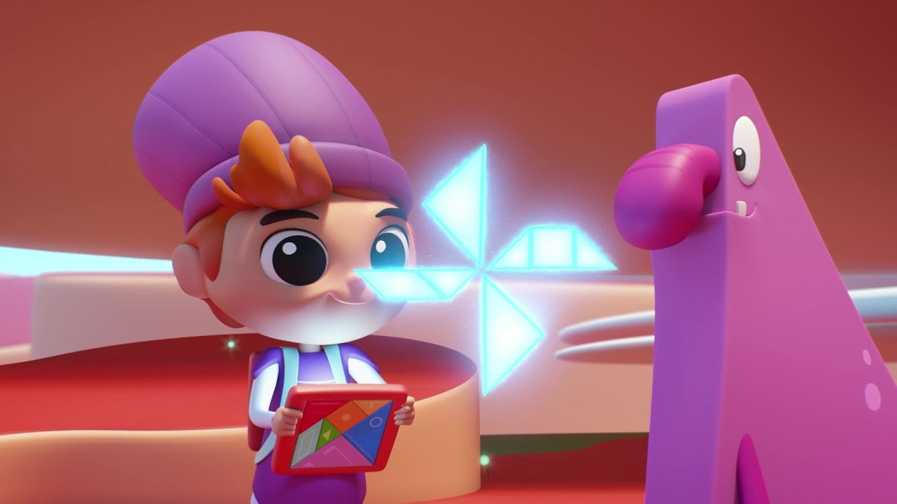 Tangranimals | The Big Shadow (S01E06) Cartoon in English for Kids | New episodes