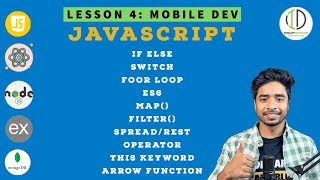 #4 - JavaScript Essentials:  If-Else, Switch, Loops,  ES6, this keyword, arrow function and More!