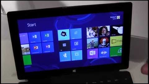 Microsoft Surface RT tablet video demo