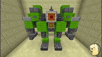 Minecraft - How To Build Transformers 1 Dispensor Robot Mode!