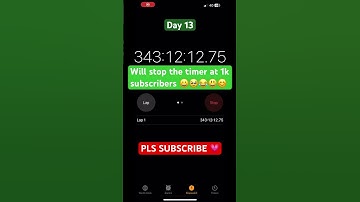 Day 13 of stopping the timer at 1k subs PLS SUB GUYS ❤️ #timer #roadto1k #subscribe