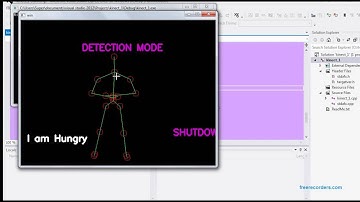 Skeleton tracking and Gesture Recognition using Kinect in Opencv