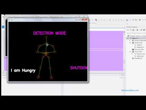 Skeleton tracking and Gesture Recognition using Kinect in Opencv