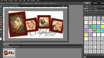 Photoshop Elements - Creating Wood Picture Frames