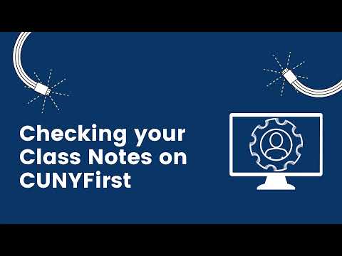 Checking your Class Notes on CUNYFirst