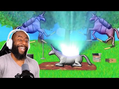 Charlie The Unicorn Parts 1-4 [Reaction] by On My Mind