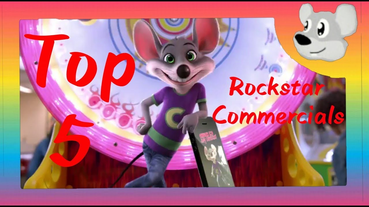 Top 5 Chuck E Cheese Commercials Songs Rockstar Chucksterchat