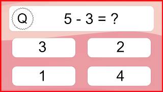 20 Subtraction Quiz Exercises for Kids: Numbers Up to 20