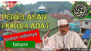 Penjelasan hukum adat