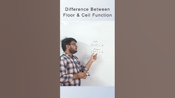 Difference between Floor and ceiling function in 60 sec with example in Hindi | #codingshorts