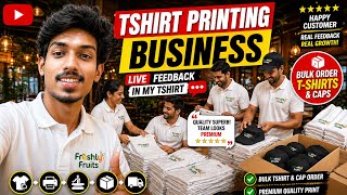 Live Feedback in my Coustomer 🎉 T-shirts Printing Business vlog 🔥😍