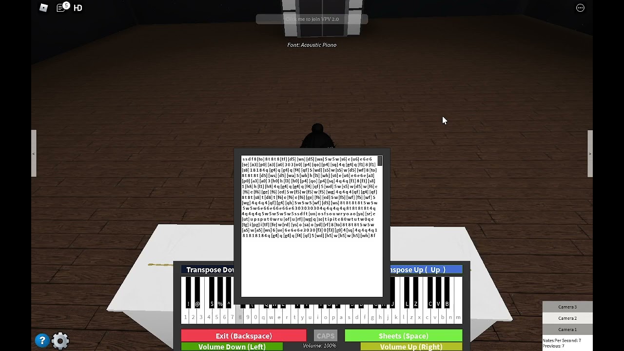 It's Raining Tacos on Roblox Piano 