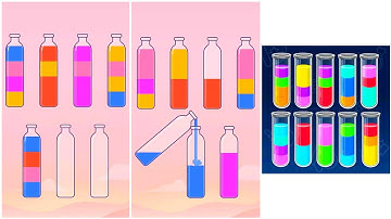 Sort Colour Puzzle 3D Gameplay , Android Games Gameplay ios Walkthrough Simulator Think Brain