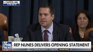 Famous Rep. Nunes delivers opening statement for Sondland impeachment hearing Profile