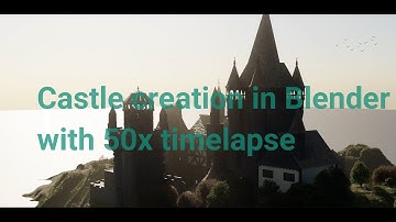 Creating a Medieval European Castle in Blender | 3D Timelapse