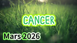 ♋ CANCER ♋🌼 MARS 2026 🌼✨ Préparez vous au succès ! ✨