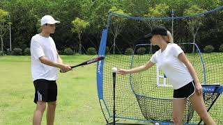 Famous JOGENMAX 7x7 DLX Practice Net + Deluxe Tee + Ball Caddy + 3 Training Ball/Strike Zone Bundle + Carr Wealth