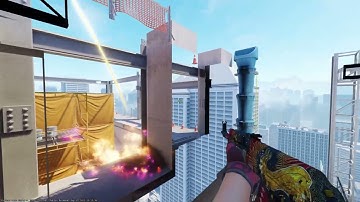 How to molotov ivy on vertigo from ladder in CS2