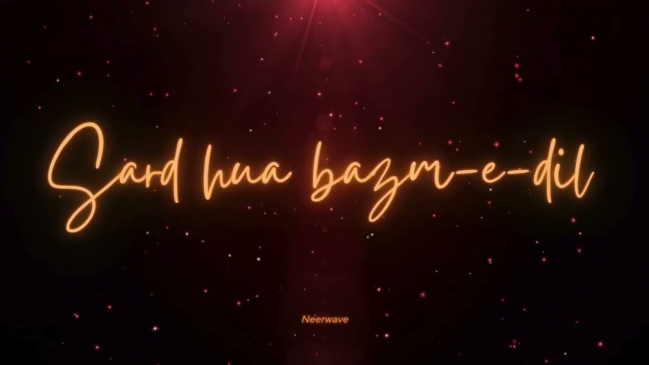 Sard hua bazm-e-dil | Soulful sufi ghazal | Classical urdu poetry inspired by mirza ghalib