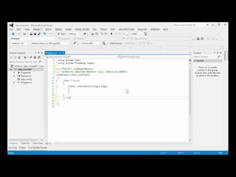 CSharp Tutorial 01 Empty Class