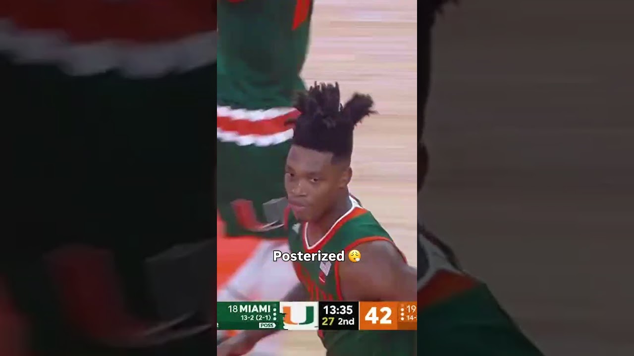 He caught a body πͺ #miamihurricanes #accbasketball #collegebasketball