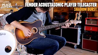 No Talking...just Tones Fender Acoustasonic Player Telecaster Electro - Shadow Burst