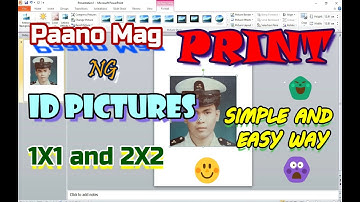 How to make 2x2 and 1x1 id pic in powerpoint