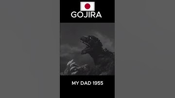 My dad 1985 (1955) Godzilla vs Gojira. #gojira #nostalgia #godzilla #shorts