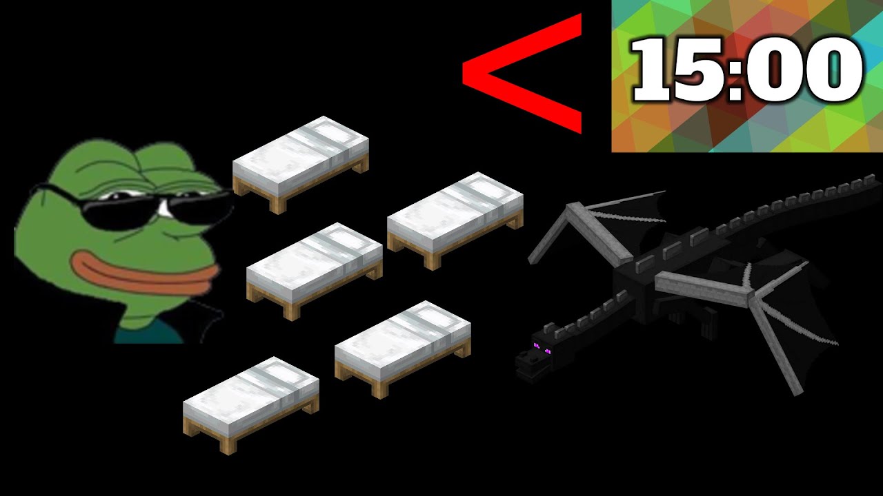 BEATING MINECRAFT IN UNDER 15 MINUTES (14:56) - YouTube