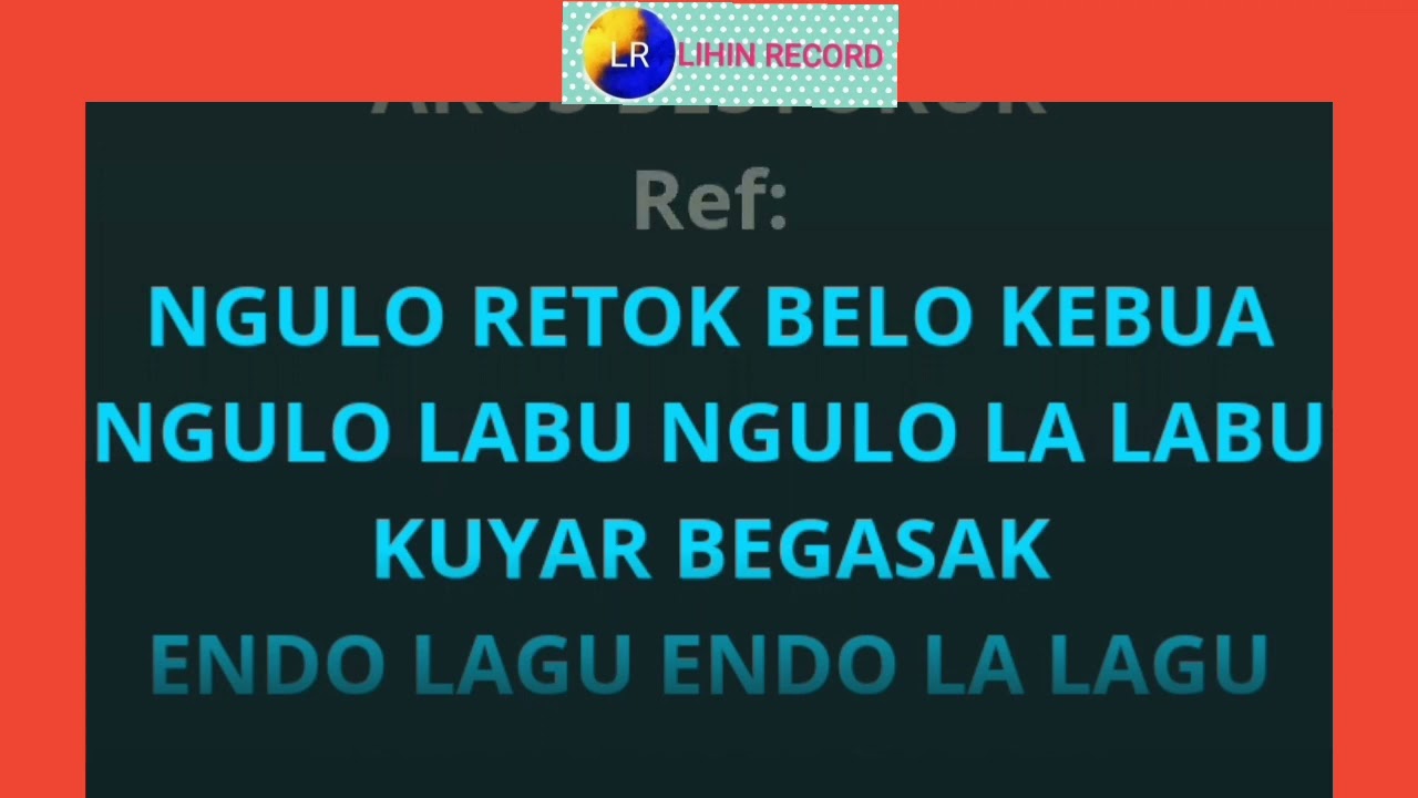 karaoke lagu paser PANTUN ASAL DI YO