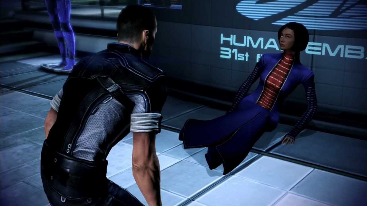 Mass Effect 3 Shepard Punches Reporter Again YouTube