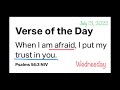 DO NOT BE AFRAID  (7-13-22) PERSONAL DEVOTION