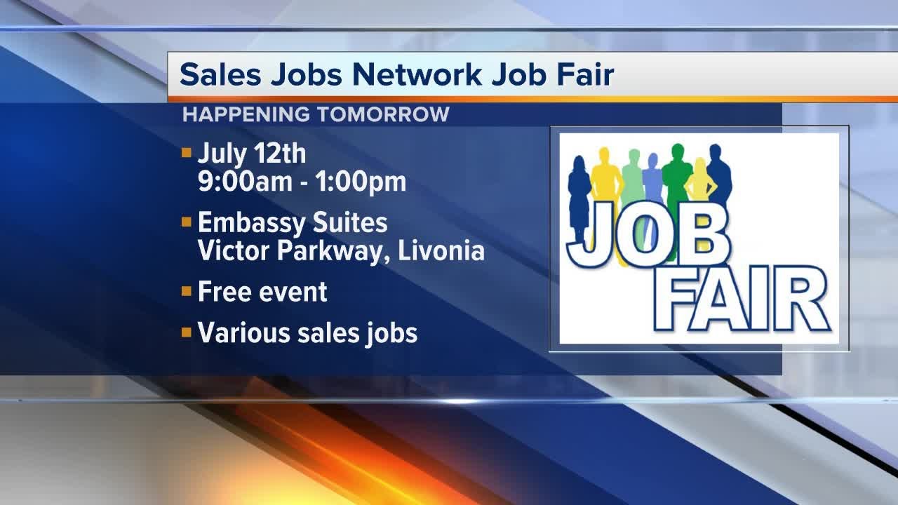 Sales Job Network Job Fair is being held in Livonia on July 12, 2017