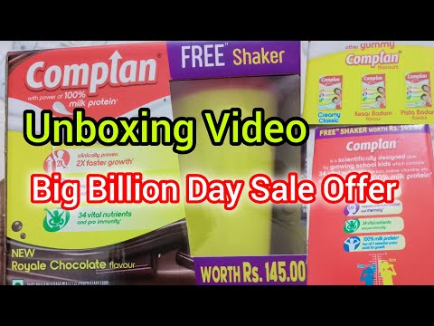 Complan Royal Chocolate Flavour Nutrition Drink Unboxing Video | Flipkart Big Billion Day Sale Offer