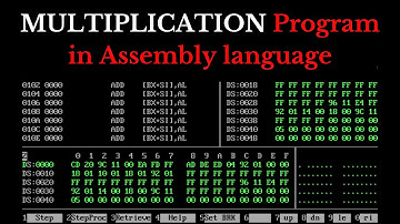 8086 Program to MULTIPLY 2 numbers | Assembly Language Program | Multiplication |