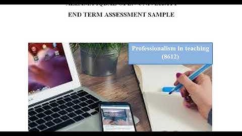 Aiou Solved Assignment (8612) ETA Professionalism in teaching  Sample Autumn 2019