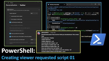 PowerShell: Creating viewer requested script 01