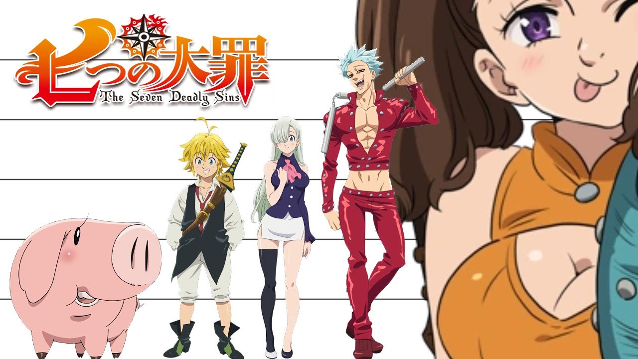 The Seven Deadly Sins Characters Height Comparison Youtube The Seven Deadly Sins Characters Height Comparison Youtube