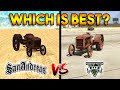 GTA 5 RUSTY TRACTOR VS GTA SAN ANDREAS RUSTY TRACTOR - WHICH IS BEST?