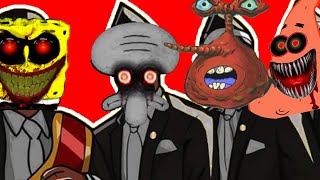 Video thumbnail of "Spongebob.exe & Squidward.exe & Patrick.exe & Mr.Krabs.exe - Horror Meme Coffin Dance Cover"