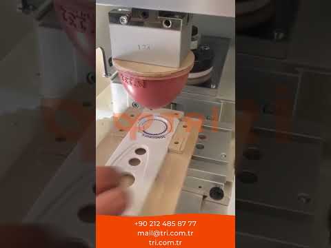 Plastik ürün tampon baskı uygulaması
