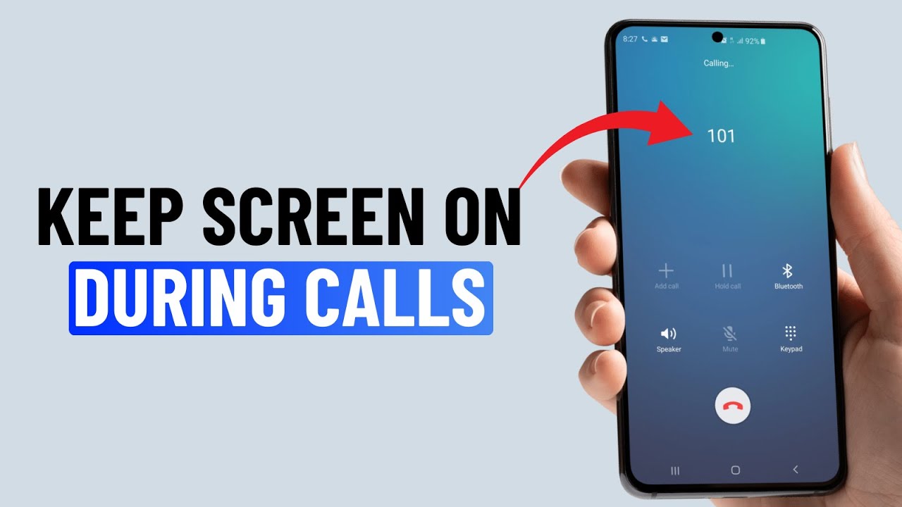 How to Keep Screen On During Phone Calls on Samsung - YouTube